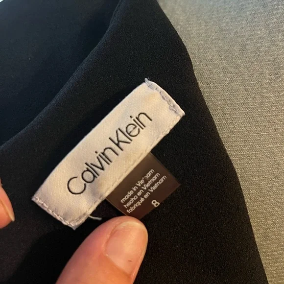 Calvin Klein Black sleeveless midi Dress - Picture 5 of 5